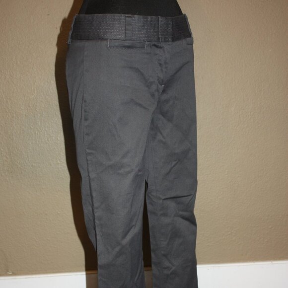 J.CREW STRETCH DARK GRAY CITY FIT CAPRI PANTS - SIZE 0 XS - Picture 2 of 4